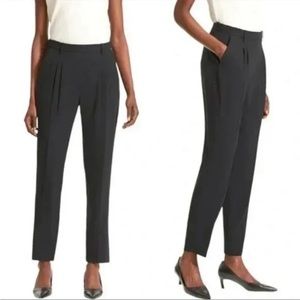 NWT! MM Lafleur Nakamura Pleat Front Trouser Pants in Black - size 14